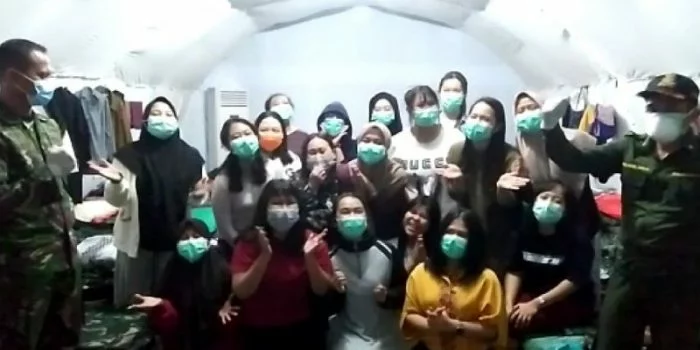 285 WNI dan Tim Penjemput dari Wuhan di Natuna Sehat 285 WNI dan Tim Penjemput dari Wuhan di Natuna Sehat