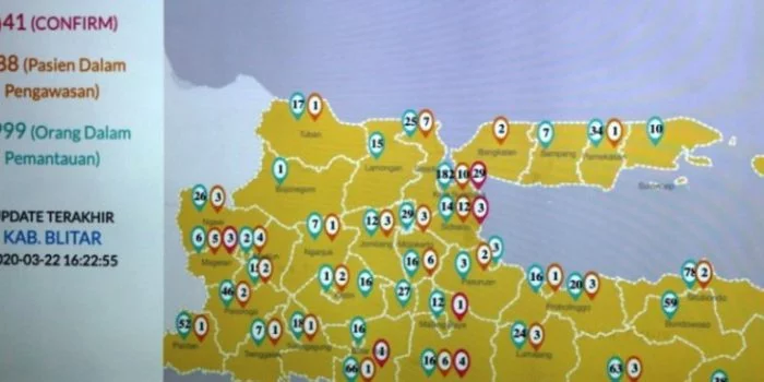 41 Orang Berstatus Positif COVID-19 di Jawa Timur, Ini Rinciannya 41 Orang Berstatus Positif COVID-19 di Jawa Timur, Ini Rinciannya