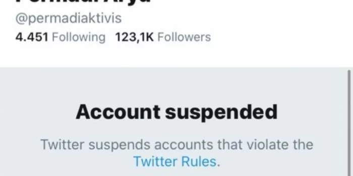 Akun Twitter Permadi Arya Disuspend, Warganet Happy Akun Twitter Permadi Arya Disuspend, Warganet Happy