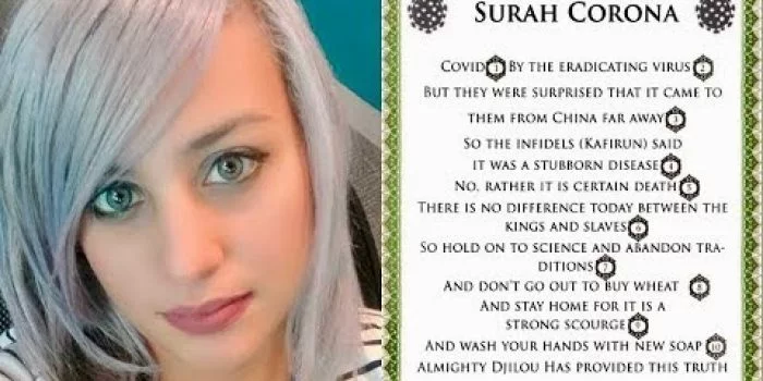 Sebar Ayat Palsu Al Quran Tentang Corona, Amna al-Sharqi Ditangkap di Tunisia Sebar Ayat Palsu Al Quran Tentang Corona, Amna al-Sharqi Ditangkap di Tunisia
