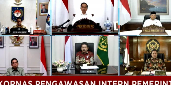 Rakornas Pengawasan Intern Pemerintah, Begini Alasan Presiden Persilakan "Gigit" Rakornas Pengawasan Intern Pemerintah, Senin (15/06). (Setpres)