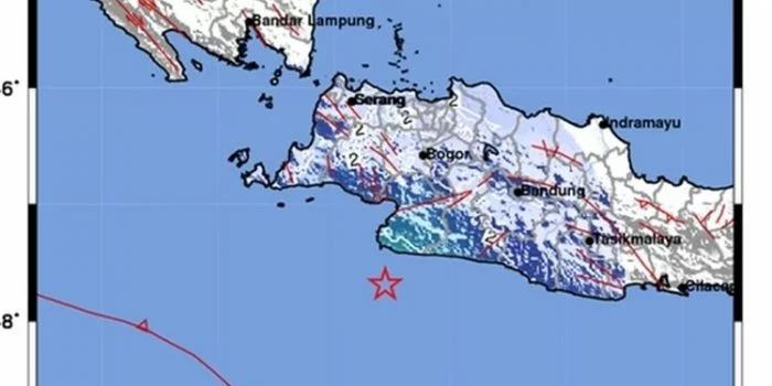 Pusatnya Laut Kidul, Gempa Tektonik Bermanigtudo 4,9 Goyang Sukabumi Pusatnya Laut Kidul, Gempa Tektonik Bermanigtudo 4,9 Goyang Sukabumi