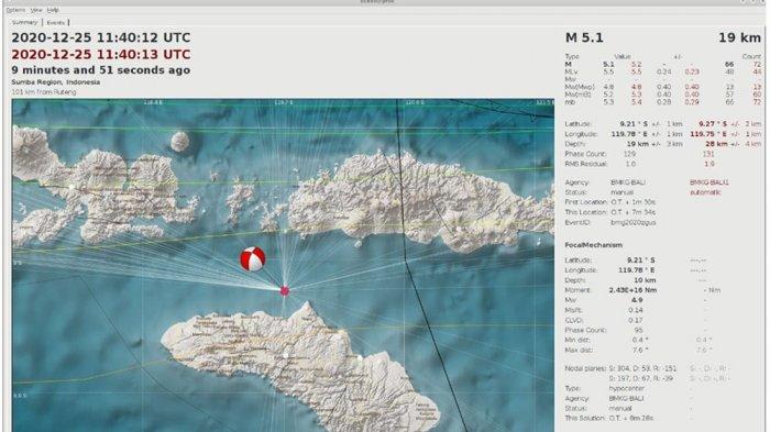 Gempa Bumi M 5,3 Guncang Nusa Tenggara Timur: Waingapu, Waibakul, Labuan Bajo dan Tambolaka Gempa Bumi M 5,3 Guncang Nusa Tenggara Timur: Waingapu, Waibakul, Labuan Bajo dan Tambolaka
