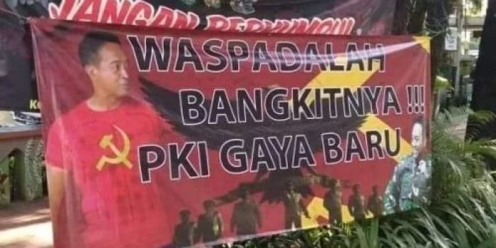 Mengungkap Aktor di Balik Pemasangan Spanduk 'Pecat Panglima TNI PKI'