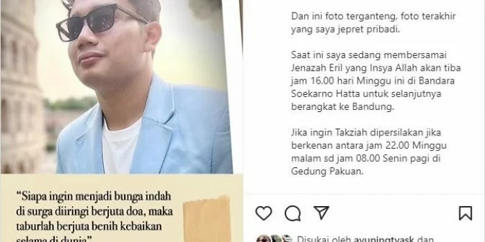 Berikut Jadwal Takziah Eril di Gedung Pakuan Bandung Berikut Jadwal Takziah Eril di Gedung Pakuan Bandung