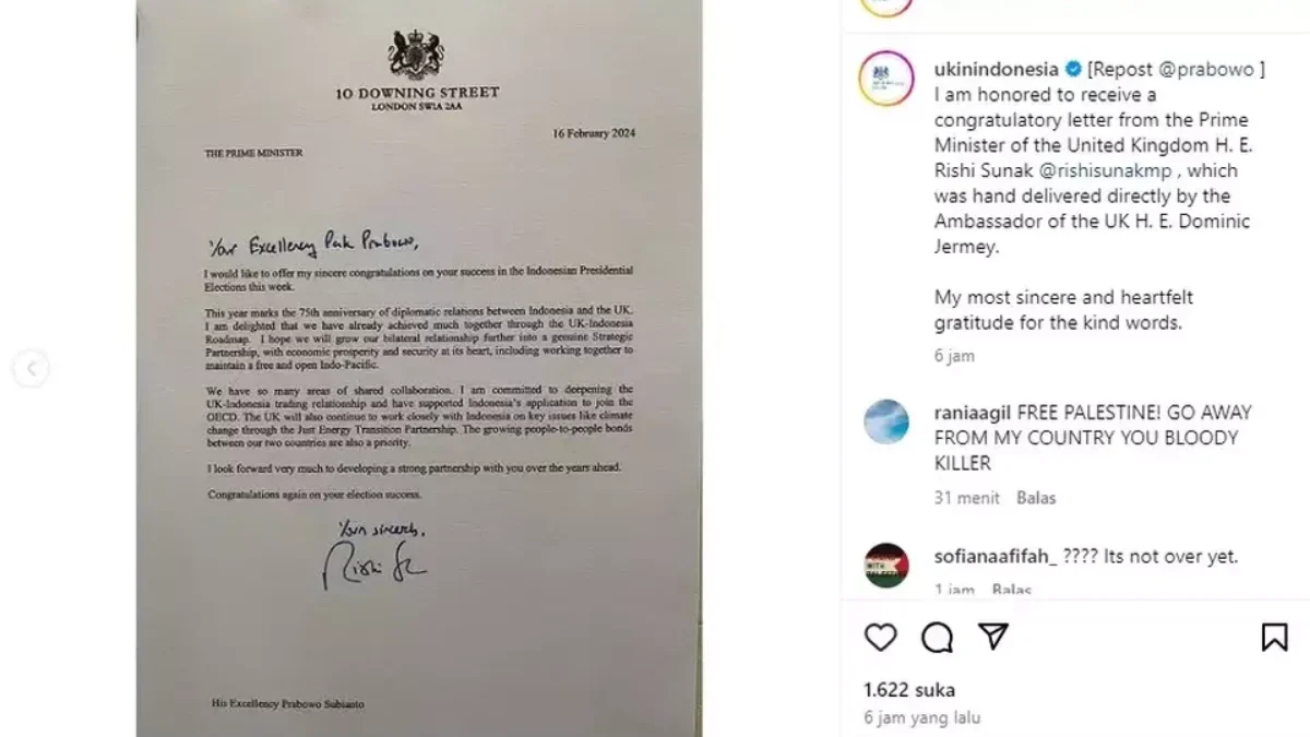 PM Inggris Rishi Sunak Ajak Prabowo Subianto Menjadi Mitra Strategis, Menjaga Indo-Pasifik yang Bebas Terbuka PM Inggris Rishi Sunak Ajak Prabowo Subianto Menjadi Mitra Strategis, Menjaga Indo-Pasifik yang Bebas Terbuka
