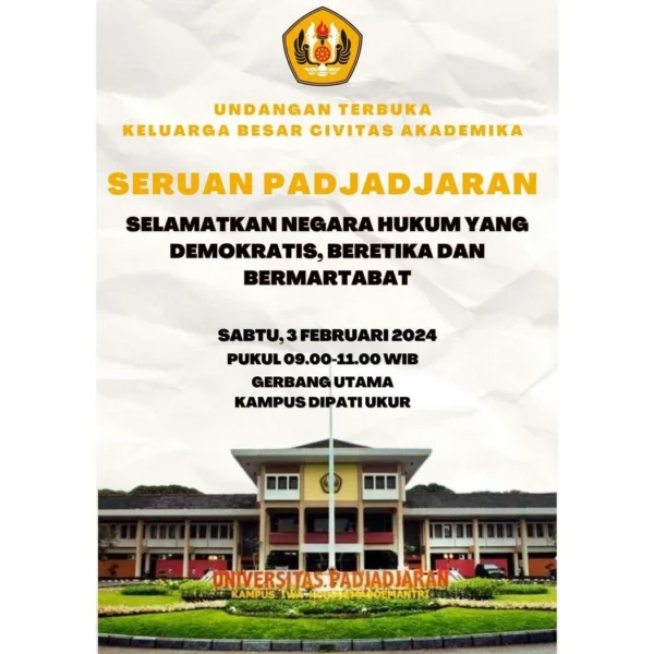 Seruan Padjadjaran 'Selamatkan Negara Hukum yang Demokratis Beretika dan Bermartabat'