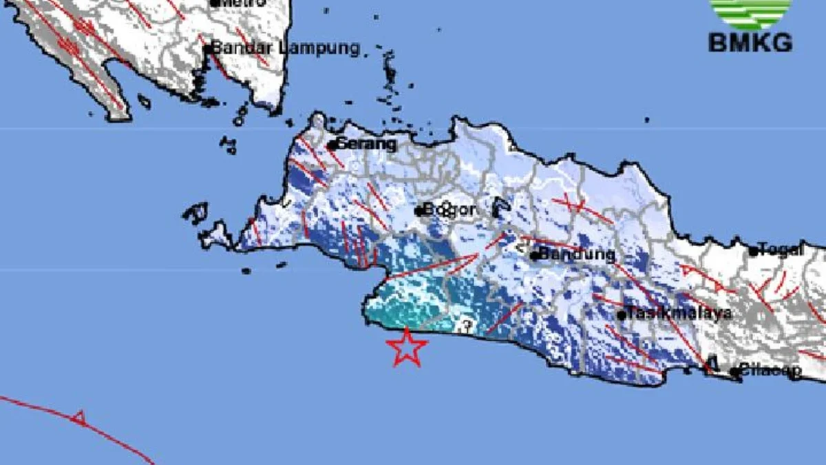 Gempa Magnitudo 4,9 Guncang Wilayah Sukabumi Gempa Magnitudo 4,9 Guncang Wilayah Sukabumi