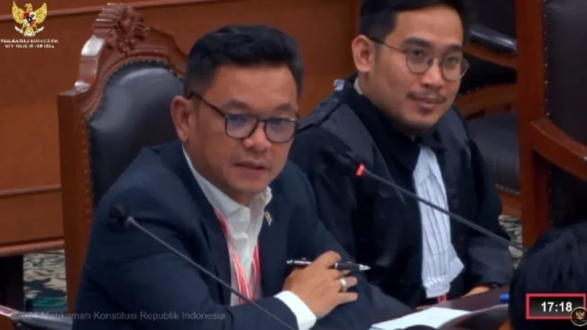 Foto: Ace Hasan di Sidang MK (dok. YouTube MK)