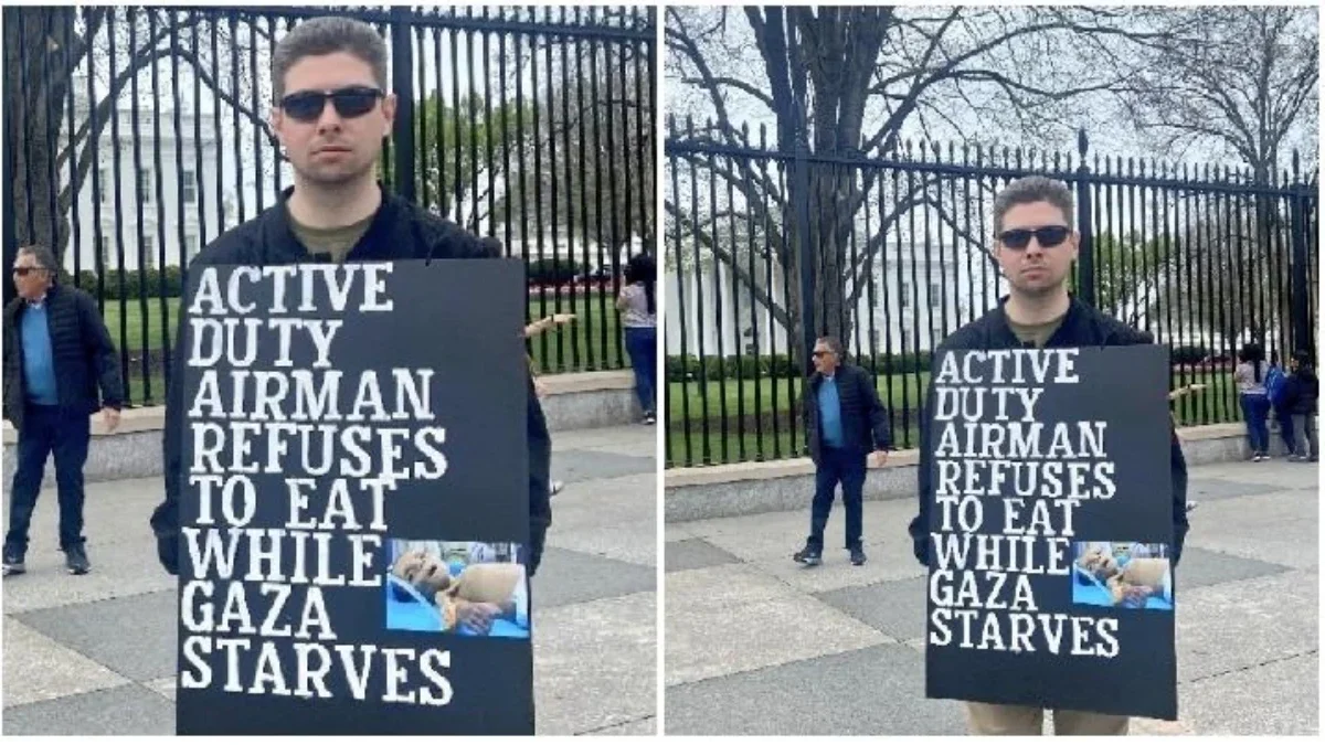 2 Anggota Aktif Angkatan Udara Amerika Serikat Protes Washington Dukung Israel dalam Perang Gaza Penerbang Senior Angkatan Udara yang bertugas aktif, Larry Hebert akan memulai mogok makan untuk menyoroti pen