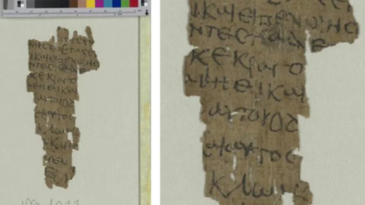 Injil Masa Kecil Thomas: Fragmen Papirus Kuno Abad ke-4 Ungkap Mukjizat Isa Almasih Papirus abad ke-4 berisi Injil Masa Kecil Thomas. - (Public Domains/Staats- und Universitätsbiblio)