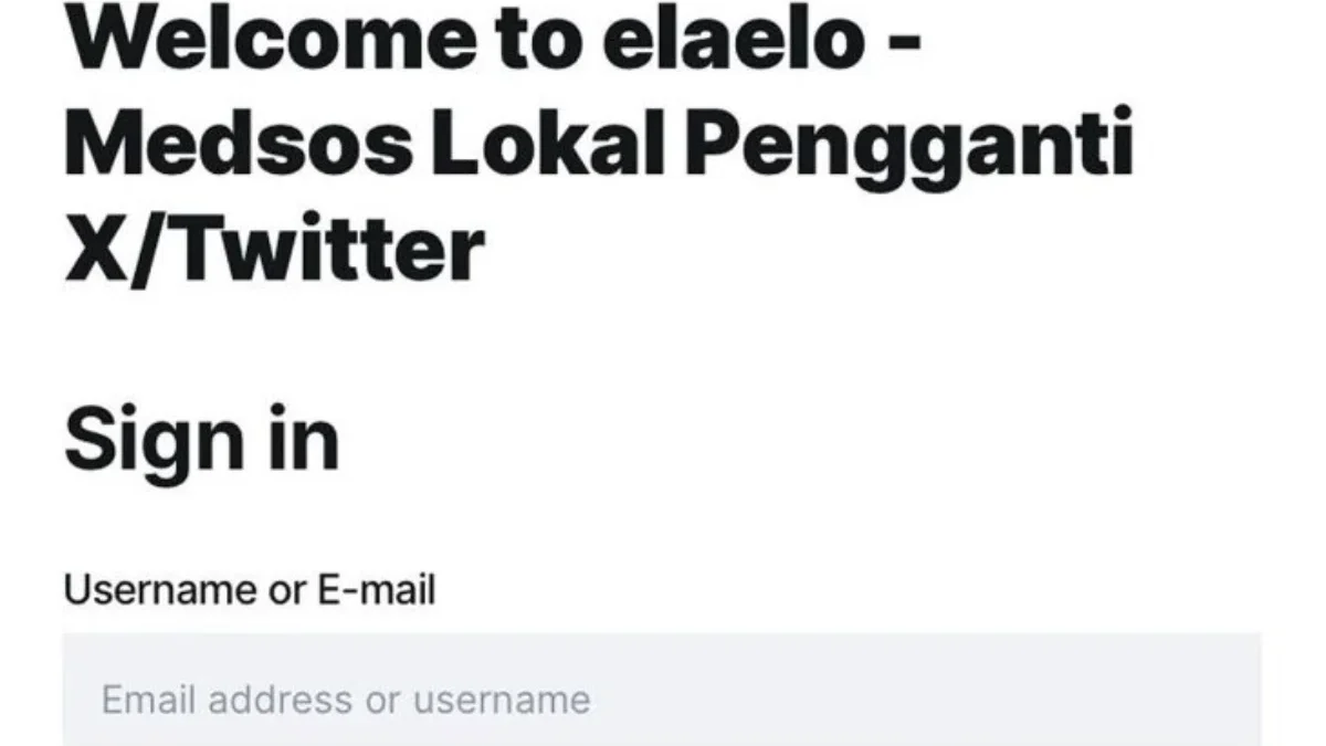 Mirip X, Ela Elo Platform Medsos Baru Mendadak Viral Kejutkan Warganet Ela Elo, platform media sosial baru yang viral, diduga sebagai upaya pemerintah untuk menggantikan X (Twitter)