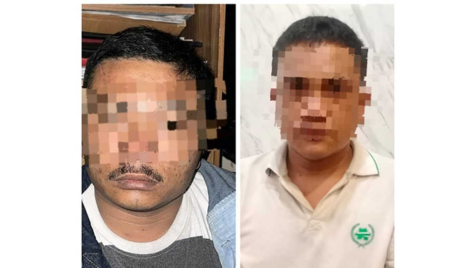 Terungkap 2 Eksekutor Pembakaran Rumah Wartawan di Tanah Karo Kedua eksekutor pembakar rumah wartawan Sempurna Pasaribu di Sumut. (Istimewa)