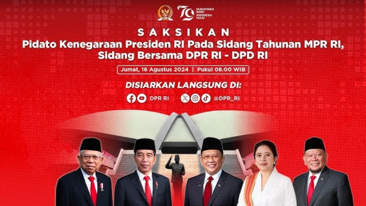 2 Agenda Besar Jelang HUT ke-79 RI: Pidato Presiden Jokowi Soal RAPBN 2025, Berikut Susunan Acaranya Tangkapan layar