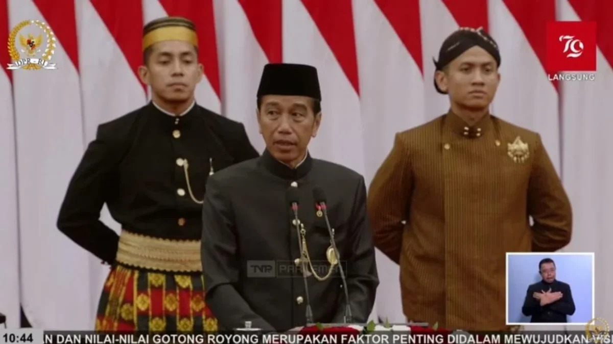 Pidato Lengkap Presiden Jokowi: Keterangan Pemerintah Atas RUU APBN 2025 dan Nota Keuangan Presiden Jokowi (tangkapan layar YouTube DPR RI)