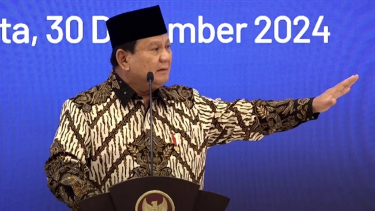 Presiden Prabowo di Musrenbangnas: Ada yang Curi Ayam Dihukum Berat, Dipukulin Presiden RI Prabowo Subianto pada Musrenbangnas RPJMN 2025-2029, Jakarta, 30 Desember 2024. (Tangkapan Layar Y