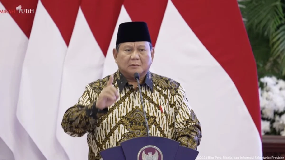 : Prabowo Penyerahan DIPA dan Buku Alokasi Transfer Ke Daerah Tahun Anggaran 2025 di Istana Negara, Jakarta, S