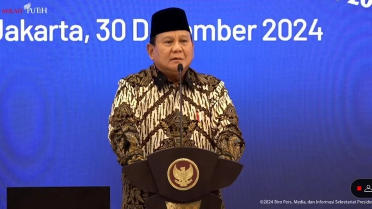 Hakim Vonis Ringan Koruptor Ratusan Triliun, Presiden Prabowo: Nanti Dibilang Prabowo Nggak Ngerti Hukum Presiden RI Prabowo Subianto pada Musrenbangnas RPJMN 2025-2029, Jakarta, 30 Desember 2024. (Tangkapan Layar Y
