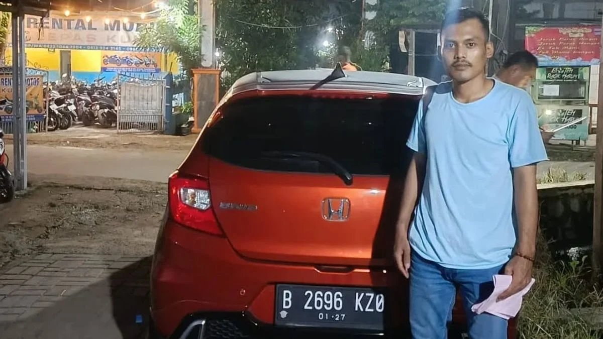 Ajat Supriatna (32), yang menyewa mobil rental milik korban, Ilyas/ Foto: IST