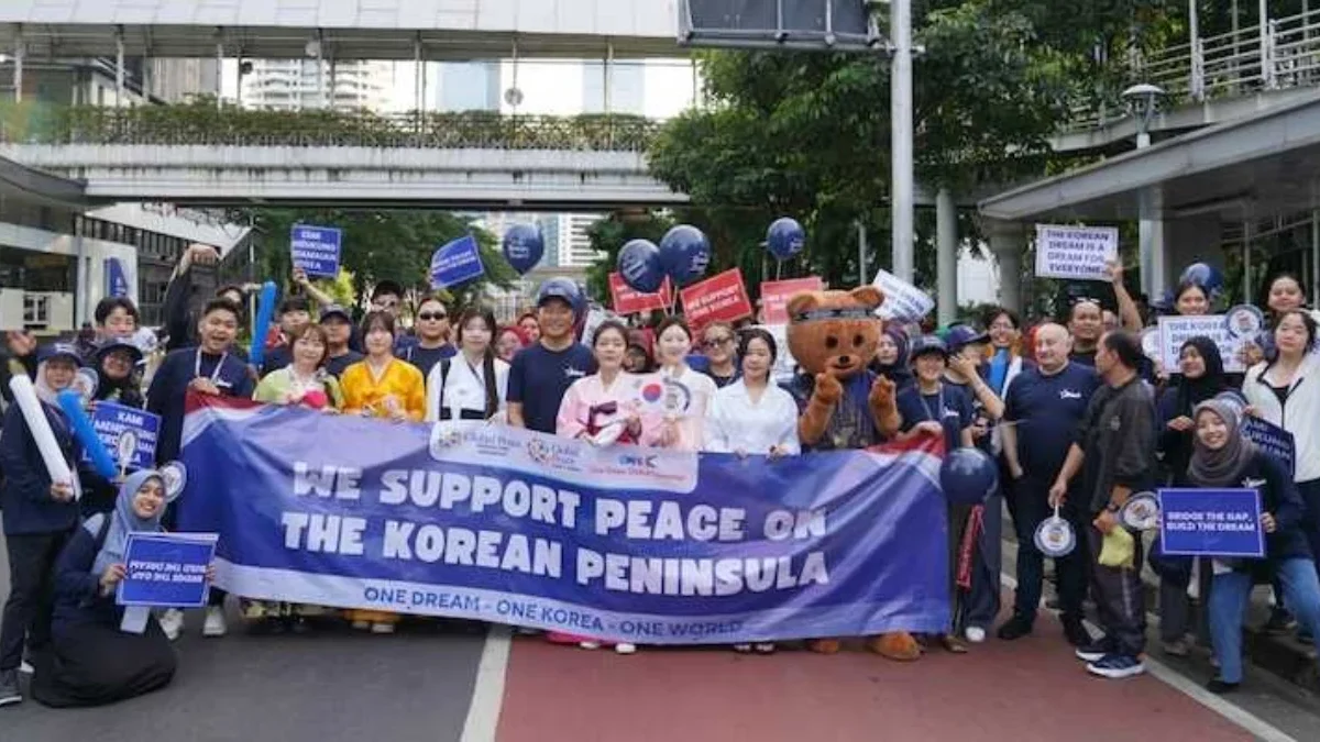 Pembelot Korea Utara Hadiri Korean Dream Campaign di Arena Car Free Day Jakarta Korean Dream Campaign” yang diselenggarakan Global Peace Foundation Indonesia dan Global Peace Youth Korea di