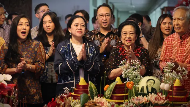 Perayaan HUT ke-78 tahun Presiden Kelima RI Megawati Soekarnoputri, digelar secara sederhana. Acara dihadiri k