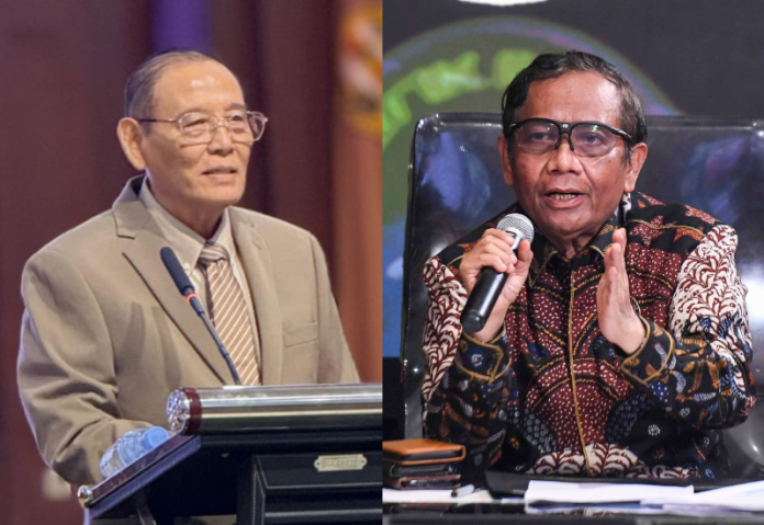 Guru Besar Ilmu Hukum Pidana Universitas Padjajaran Prof Romli Atmasasmita dan Guru Besar Ilmu Hukum Tata Nega