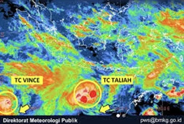 Foto: Tangkapan Layar / bmkg siklon tropis