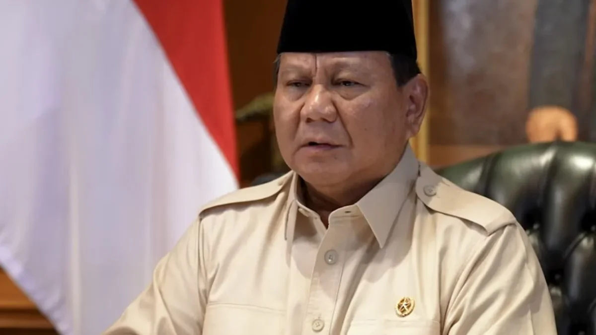 Presiden RI Prabowo Subianto. (YouTube Sekretariat Presiden)