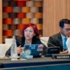 Anita Wahid Minta Otoritas Malaysia Investigasi Menyeluruh Kejadian Penembakan WNI Wakil Indonesia untuk Komisi Hak Asasi Manusia Antarpemerintah ASEAN (AICHR) Anita Wahid berbicara dalam Sidan