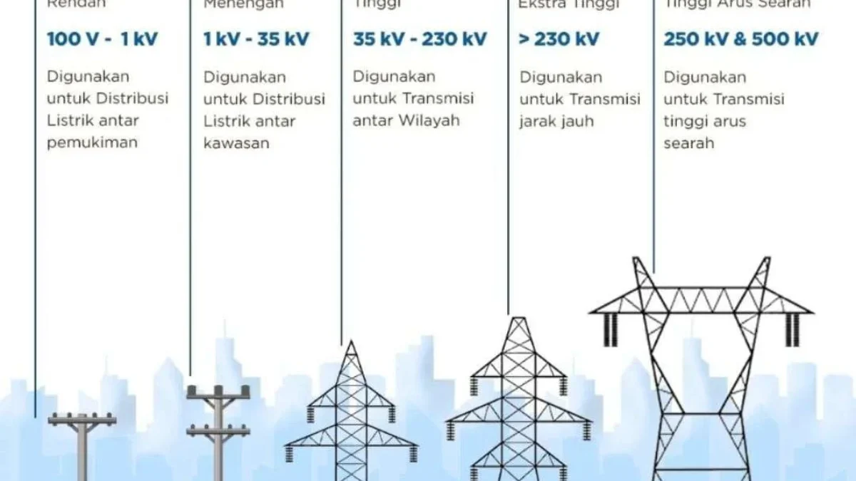 Kenal Lebih Dekat Soal Tiang Listrik dan Resikonya Grafis klasifikasi jenis tiang listrik (Foto: IG @kesdm)