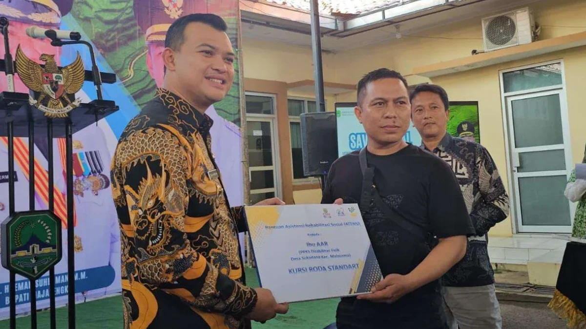 Dinsos meluncurkan Saving Amal program 100 Hari Kerja Bupati dan Wakil Bupati Majalengka. (Foto: Diskominfo Ma