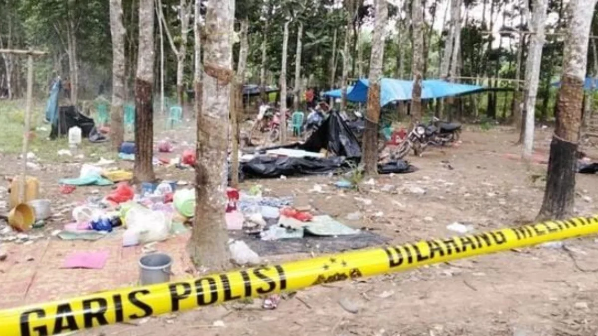 Lokasi judi sabung ayam di Way Kanan dengan sebutan Letter S. (Sumber : Istimewa)