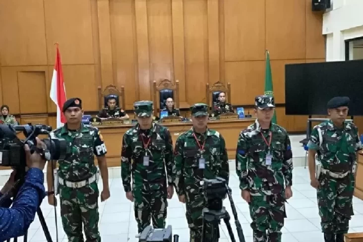 Majelis Hakim Pengadilan Militer II-08 dijadwalkan membacakan putusan terhadap tiga Anggota TNI AL, terdakwa k