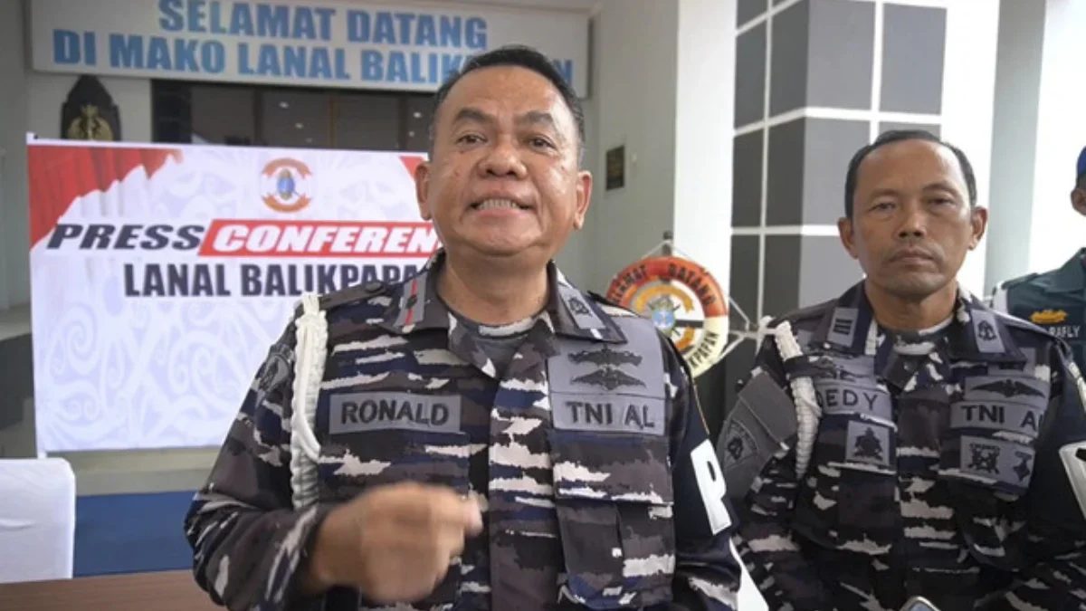 Kematian Wartawati Media Online Newsway Janggal, TNI AL Minta Maaf Komandan Detasemen Polisi Militer (Dan Denpom) Lanal Balikpapan, Mayor Laut (PM) Ronald Ganap. (Foto: Istimewa