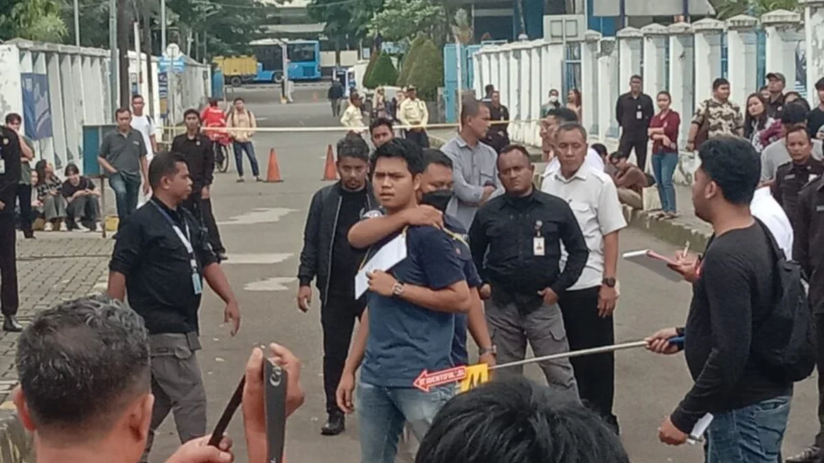 Pra rekonstruksi dalam kasus tewasnya Mahasiswa Universitas Kristen Indonesia (UKI) Kenzha Walewangko (22) di