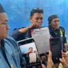 Pajeri dan Rahmad, kuasa hukum dan tim advokasi keluarga Juwita, di Mako Lanal Banjarmasin, Sabtu (29/3/2025).
