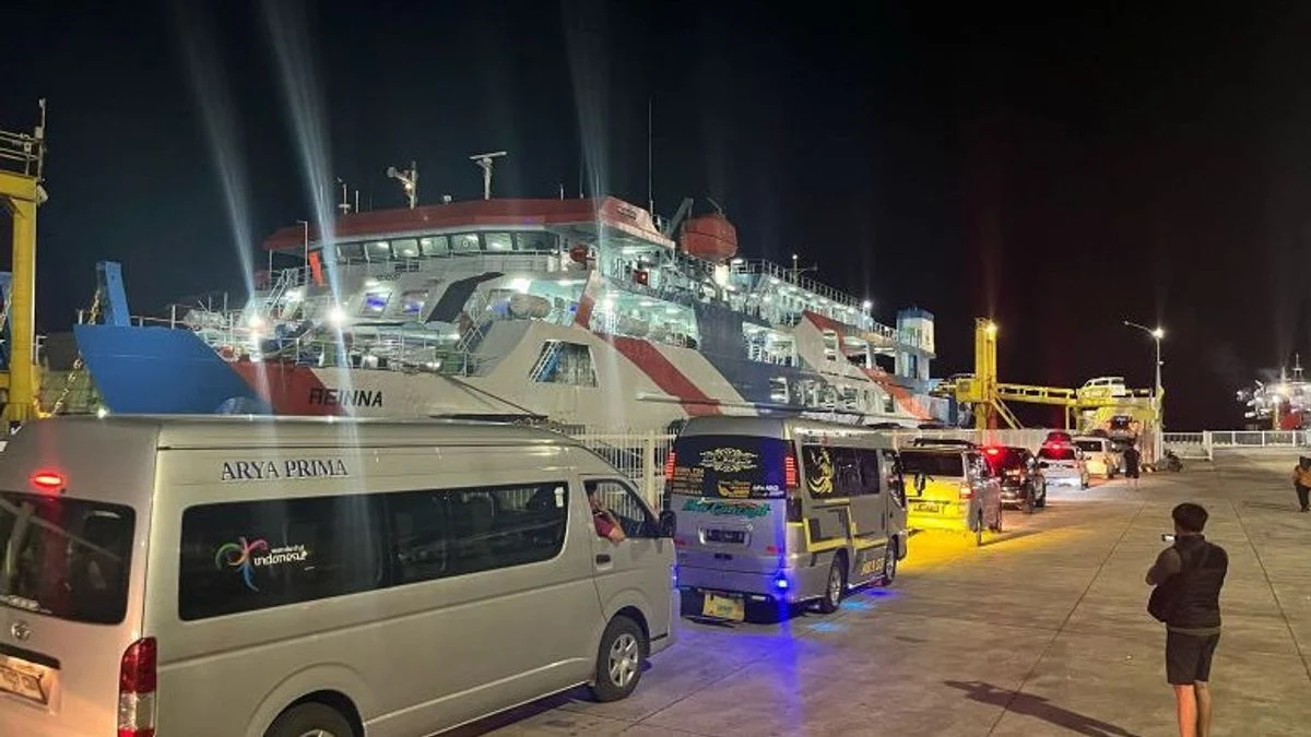 Jumlah kendaraan yang menyeberang 3.358 unit. Jumlah itu terbagi menjadi empat bagian, yakni roda dua 314 unit