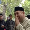 Anak presiden Republik Indonesia Didit Prabowo tiba di rumah Megawati, Jakarta, Senin (31/3/2025).