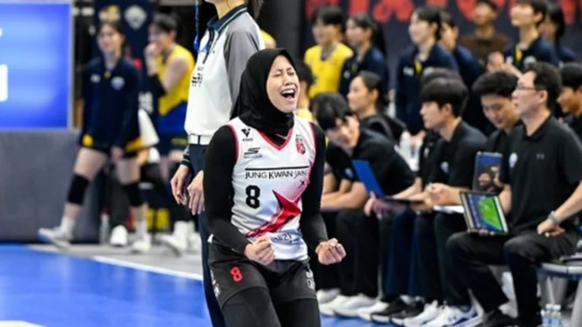 Megawati Hangestri Pertiwi saat memperkuat Red Sparks di Liga Voli Korea (Instagram)
