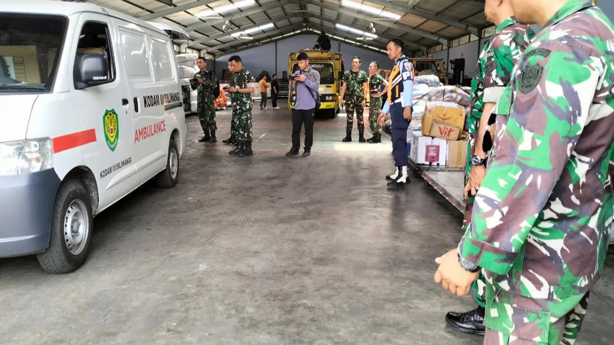 Kegiatan penggalangan bantuan ini juga di selenggarakan oleh satuan jajaran Korem 063 SGJ, bersama swasta dan