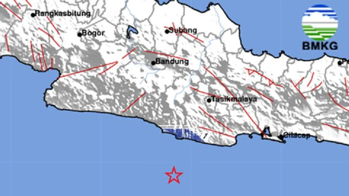 Liburan Lebaran Garut Dikejutkan Gempa Laut Selatan Dirasakan di Banjar, Manonjaya, Pamayang dan Cipatujah Pusat gempa berada di laut 90 km baratdaya Kabupaten Pangandaran yang berkekuatan M4,1. (bmkg.go.id)