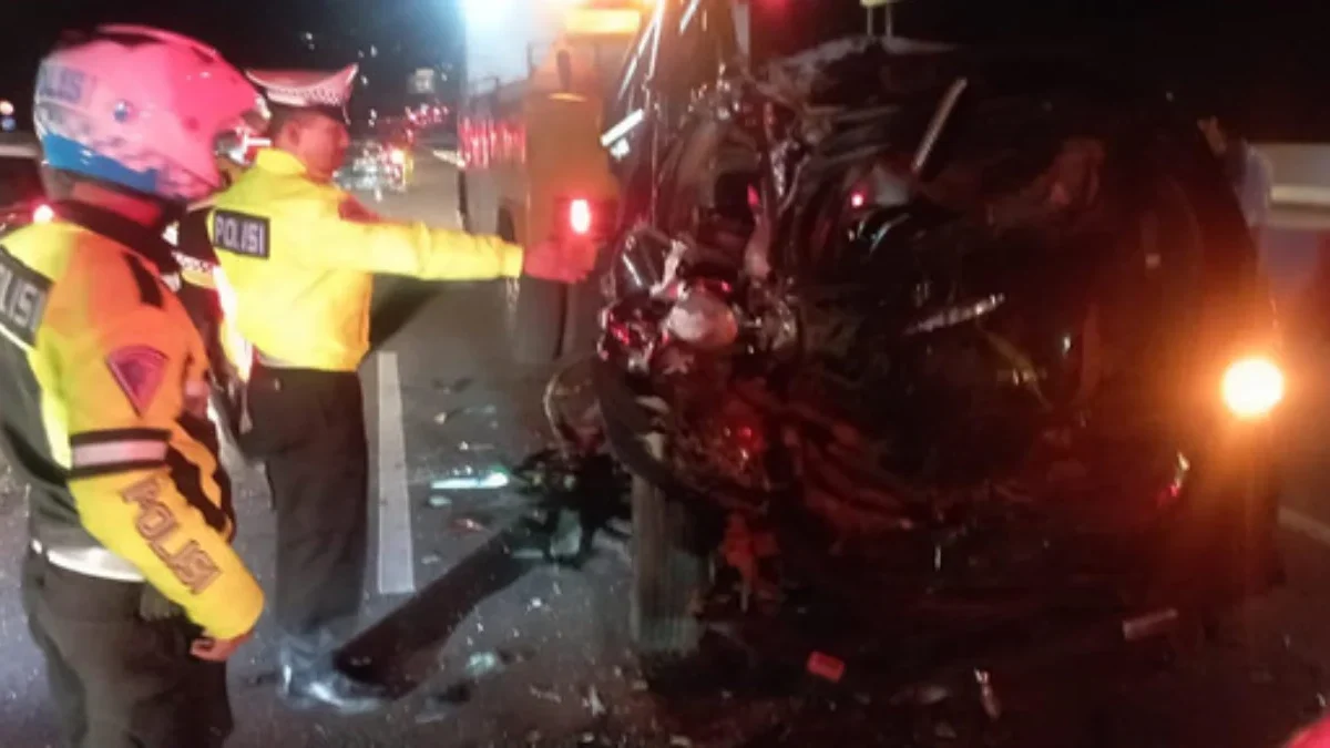 Kecelakaan lalu lintas di KM 441 Tol Semarang-Solo, pada Sabtu (5/6). (IST)