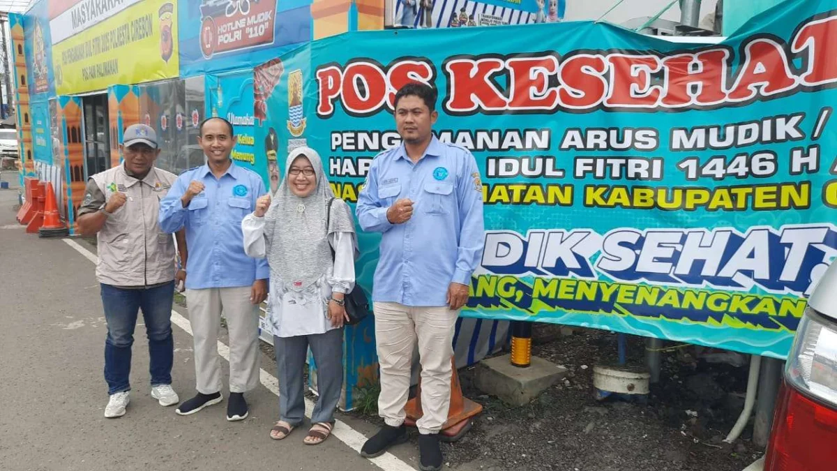 Pos Kesehatan dari Puskesmas Jamblang ikut memberikan pelayanan bagi para pemudik yang melintas di jalur Pantu