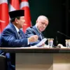 Presiden Prabowo Subianto dan Presiden Turki Recep Tayyip Erdogan dalam pertemuan bilateral di Ankara, Turki,