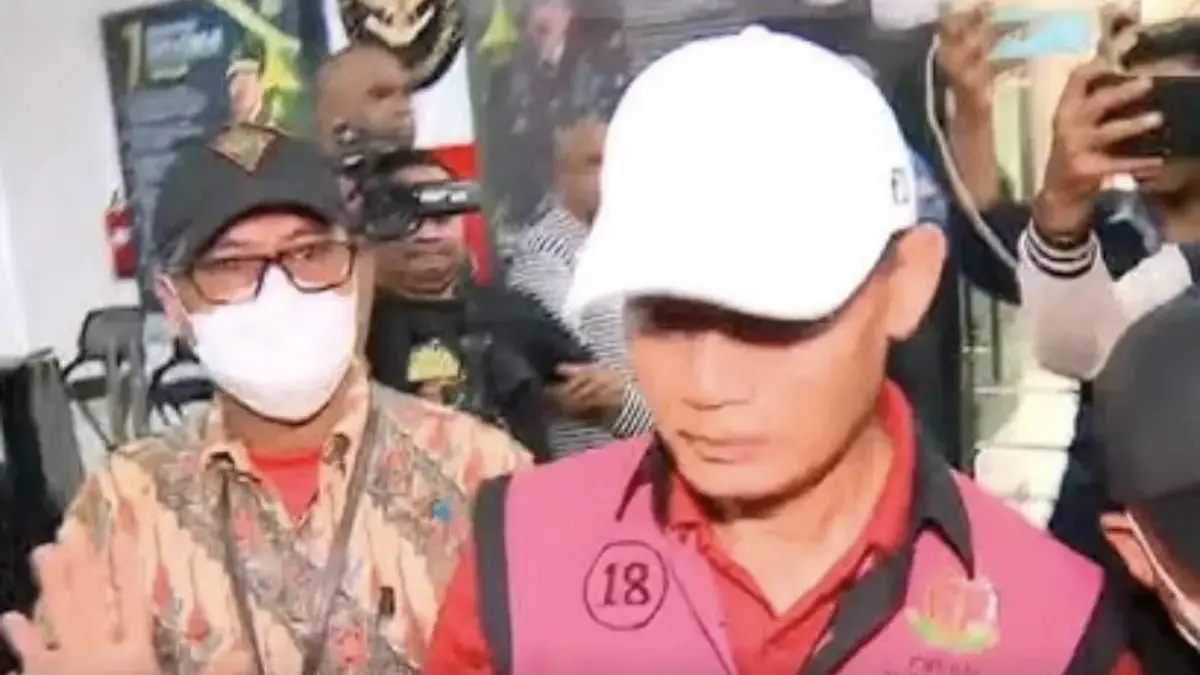 Ketua PN Jaksel, Muhammad Arif Nuryanta ditangkap Kejagung RI, Sabtu (13/4).