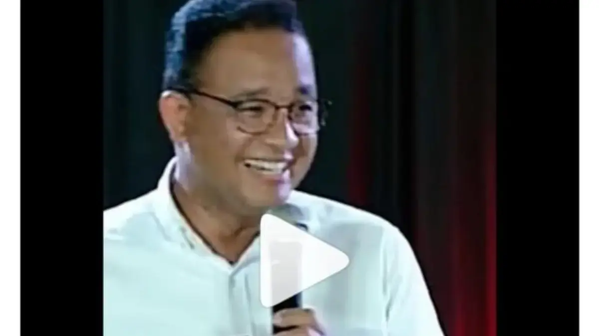 Anies Baswedan stand up comedy (tangkapan layar)