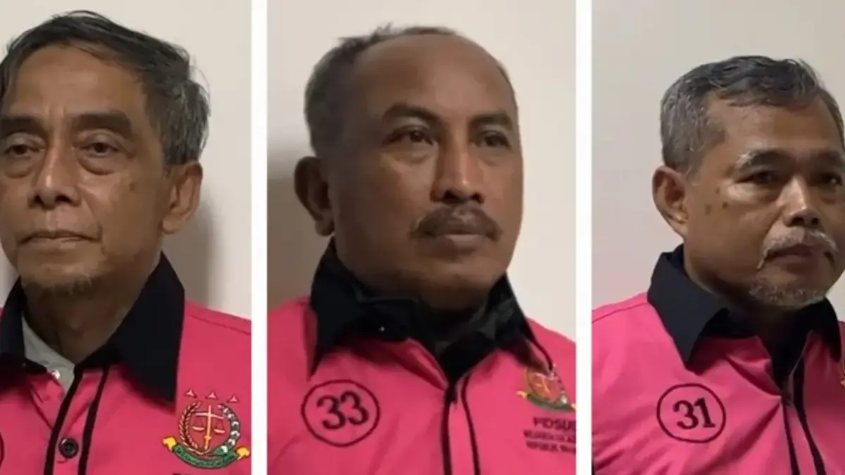 Kolase tiga hakim yang menjadi tersangka suap dalam kasus ekspor minyak kelapa sawit mentah (Crude Palm Oil/CP