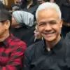 Ganjar Pranowo menghadiri sidang pemeriksaan saksi dalam kasus dugaan perintangan penyidikan dan suap yang mel