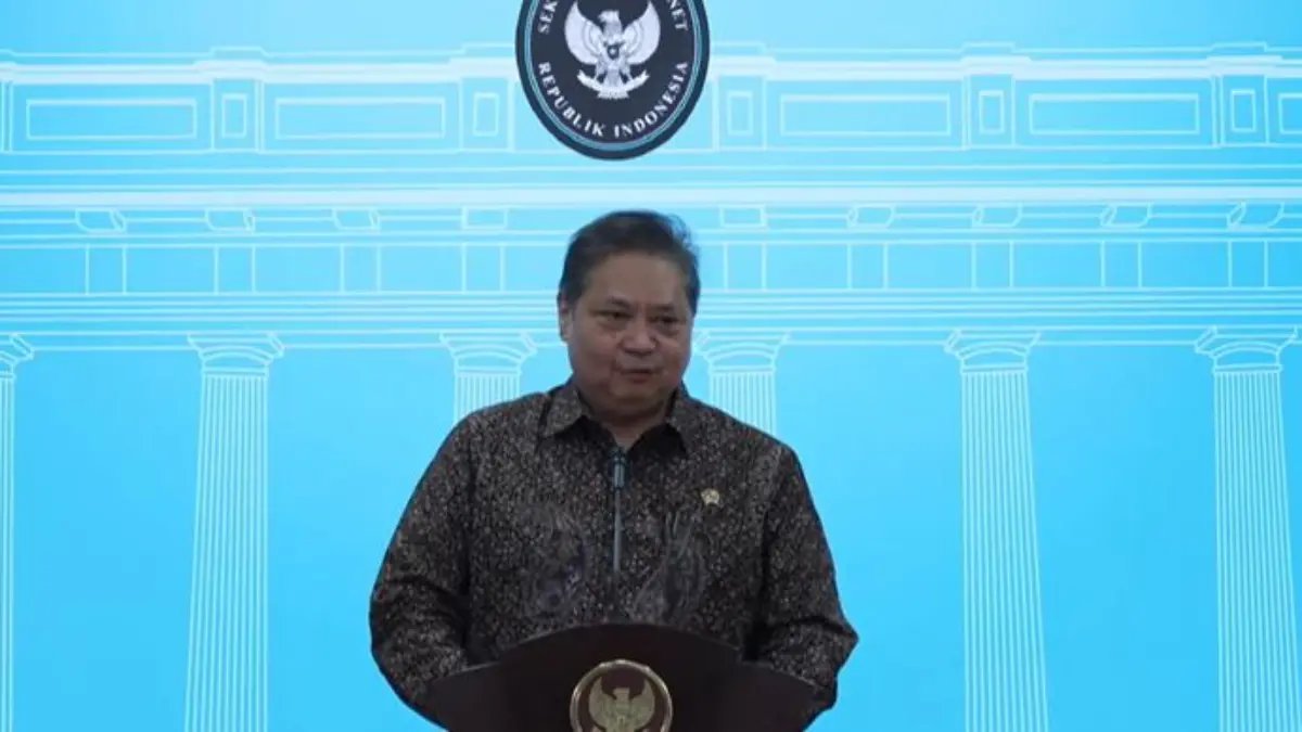 Menteri Koordinator Bidang Perekonomian Airlangga Hartarto melaporkan hasil negosiasi tarif dagang dengan Amer