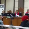 Mantan Ketua Paguyuban Camat Kota Semarang Eko Yuniarto saat bersaksi dalam sidang korupsi Walikota Semarang M